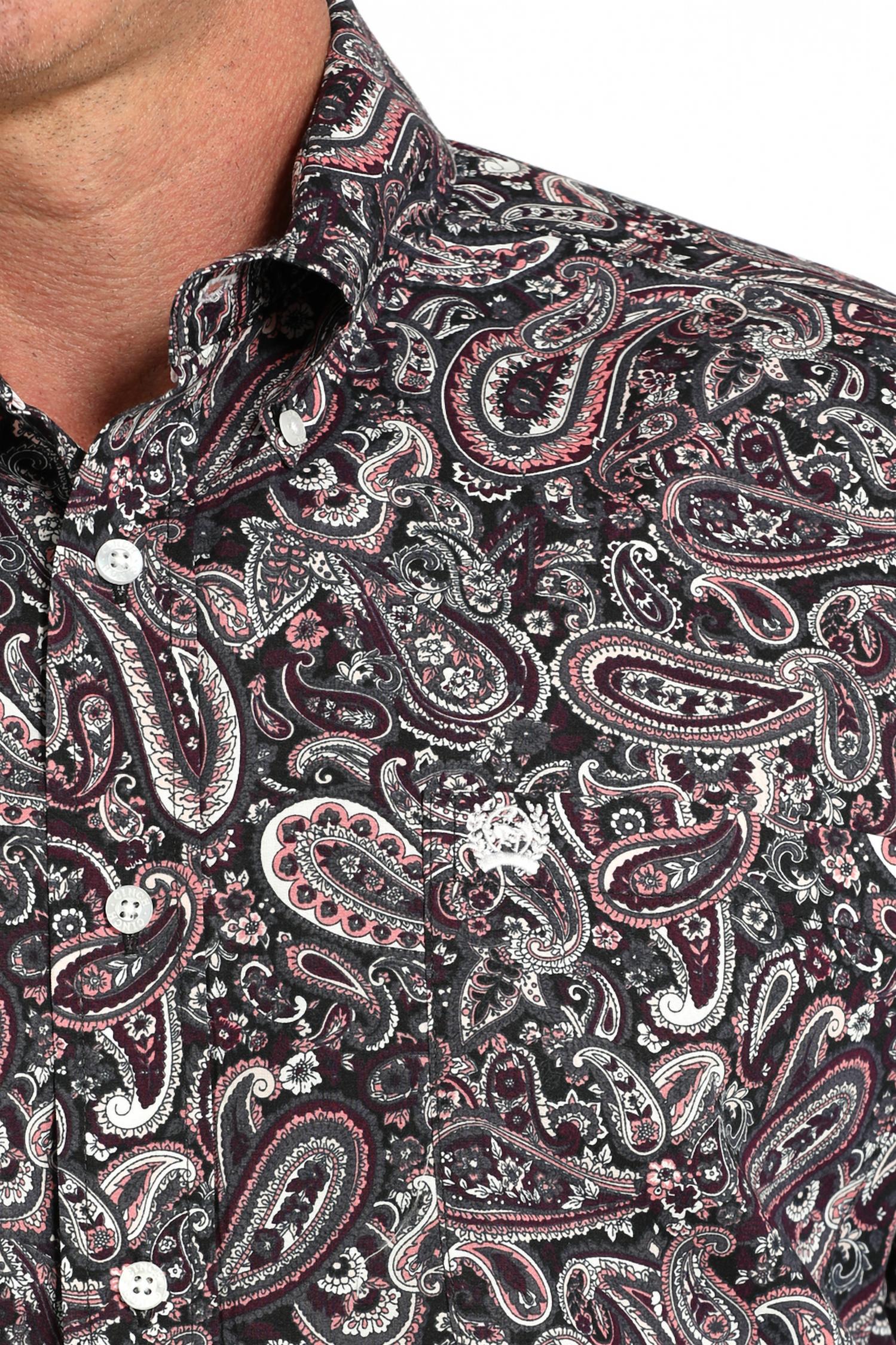 Cinch - Paisley Print Classic Button Down Shirt