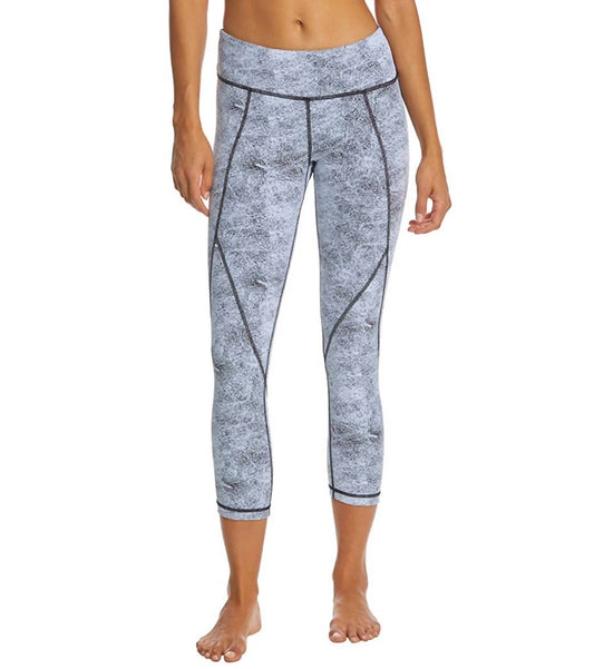 WOMEN'S REVERSIBLE SPECKLE PRINT SPEED CAPRI LEGGING