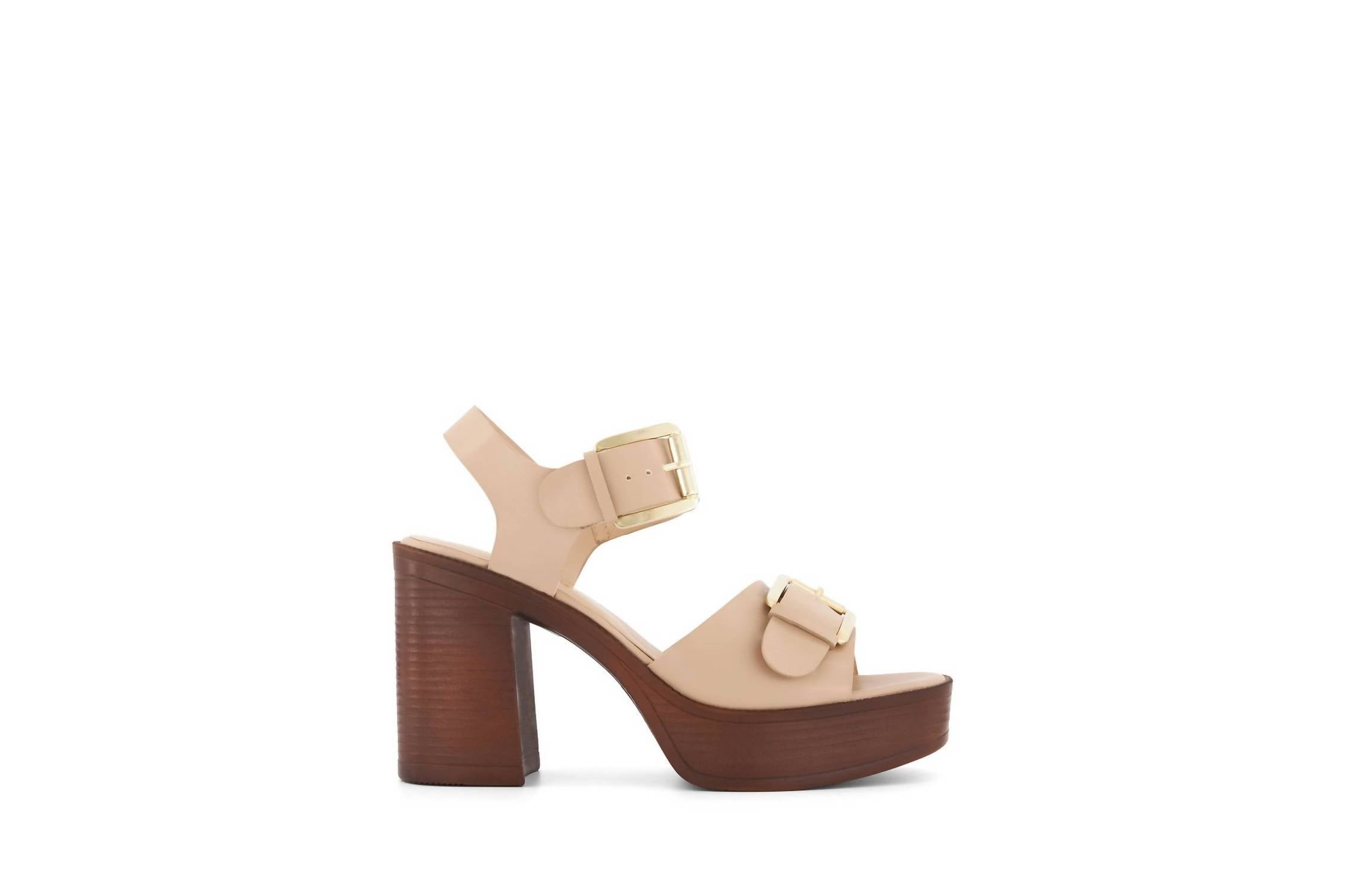 Andrea Women's Block Heel Sandal in pink - women's sandal