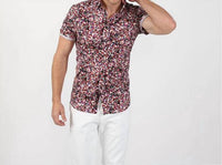 Eight X - Button Up Sparks Short Sleeve Shirt