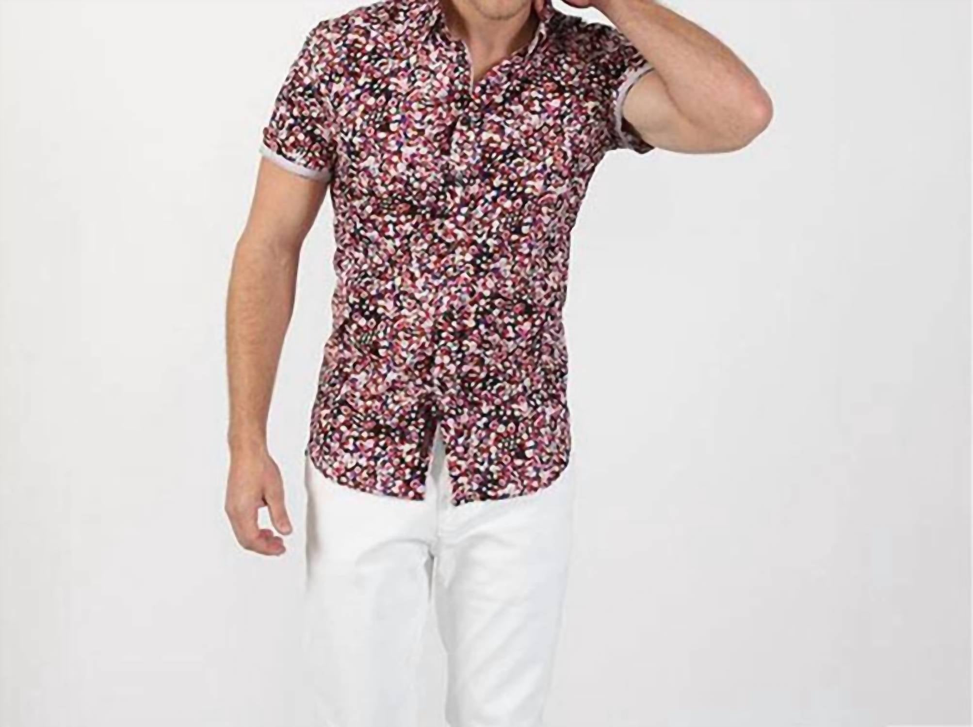 Eight X - Button Up Sparks Short Sleeve Shirt