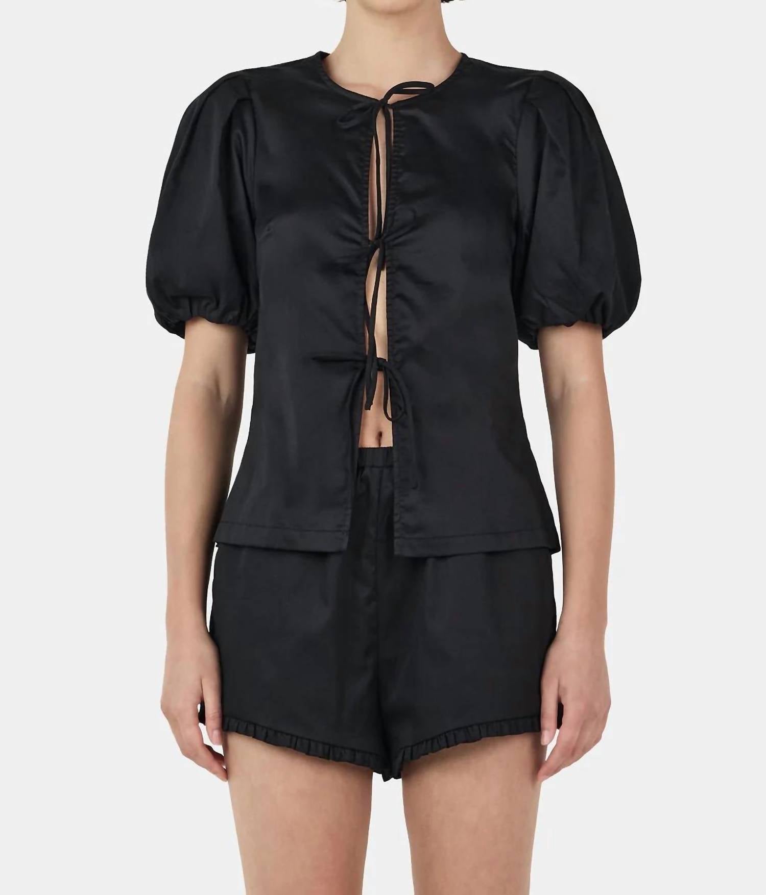 Ownley - Marielle Tie-front Blouse
