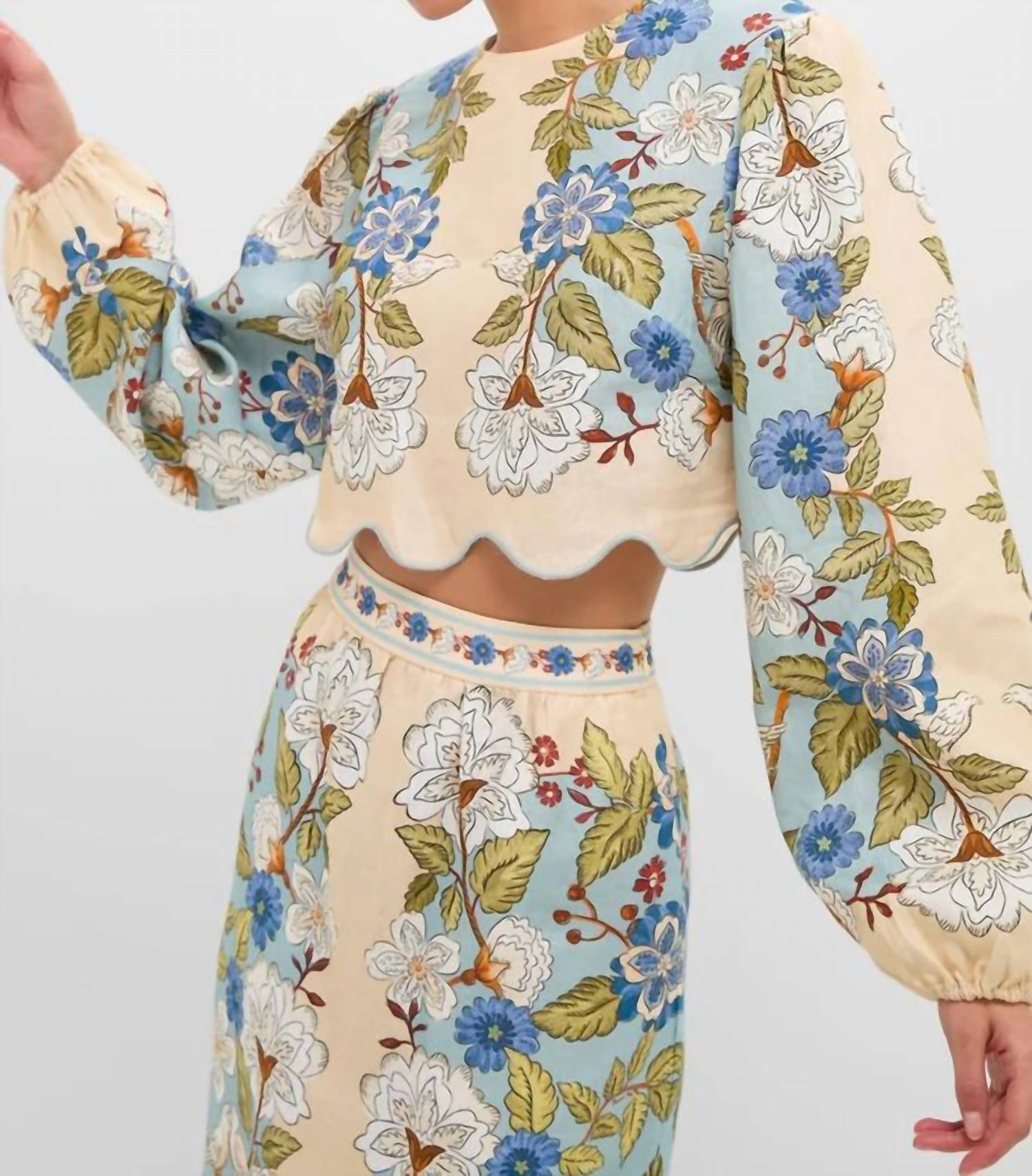 Farm Rio - Floral Linen Blouse