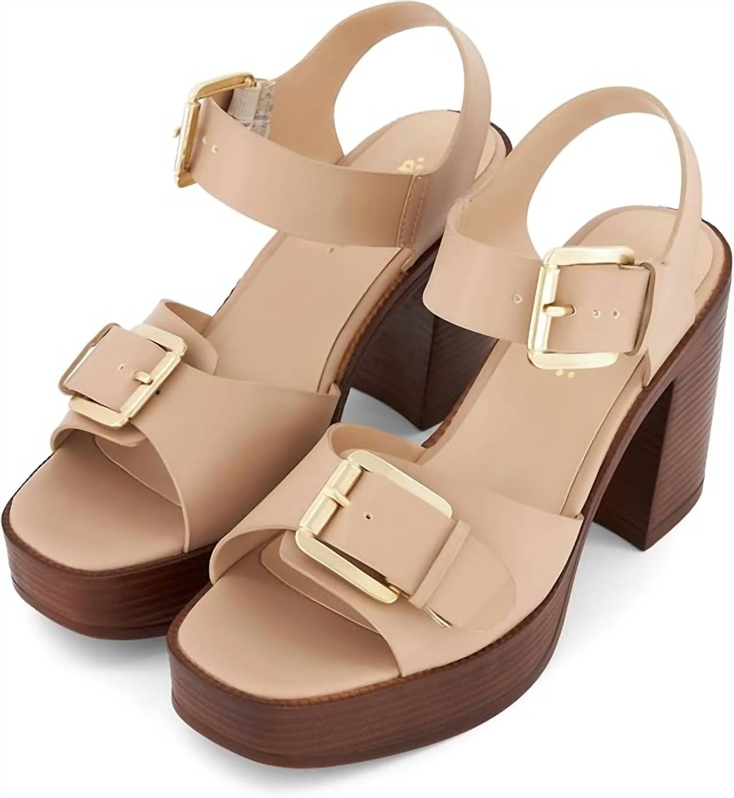 Andrea Women's Block Heel Sandal in pink - women's sandal - view 5