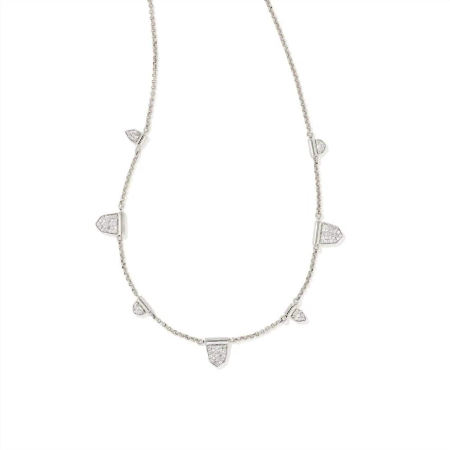 Kendra Scott - Women's Adeline Strand Rhodium Necklace