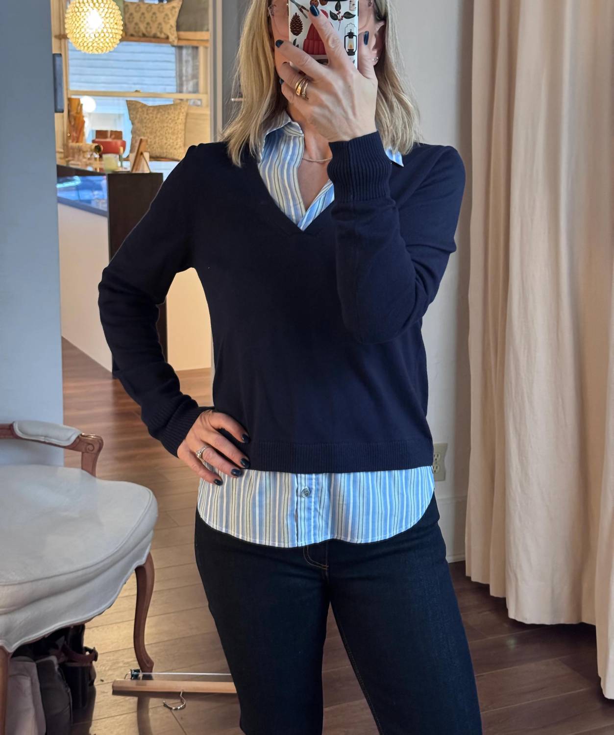 J. Society - Twofer Striped Sweater