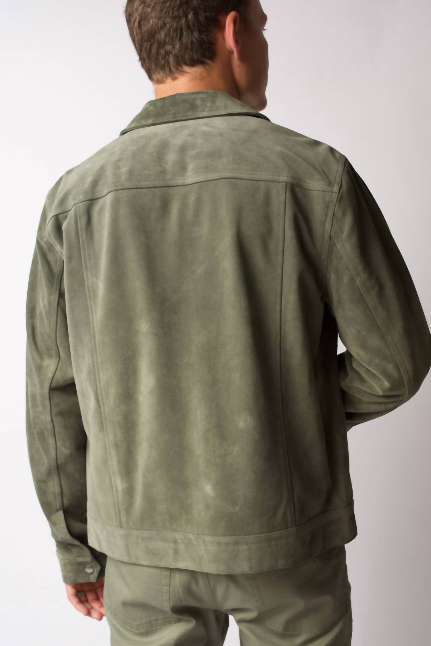 Frame - Modern Suede Trucker Jacket