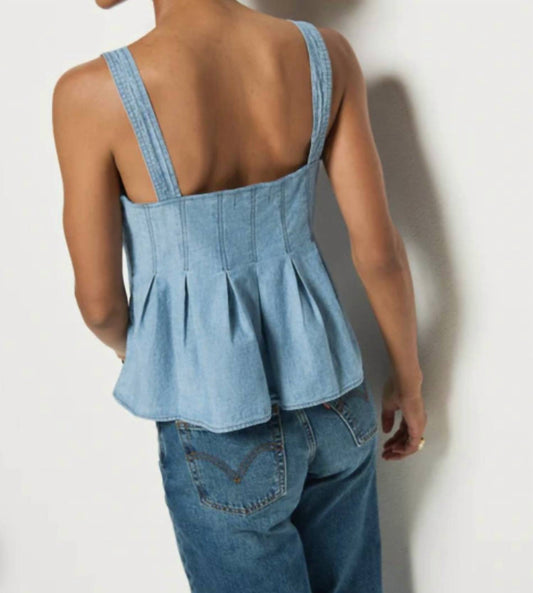 Nation Ltd - Dove Pleated Top