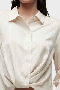 Hudson - Long Sleeve Knotted Button Down Shirt
