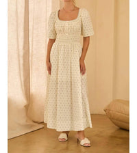Skies Are Blue - Dotted Maxi Dress