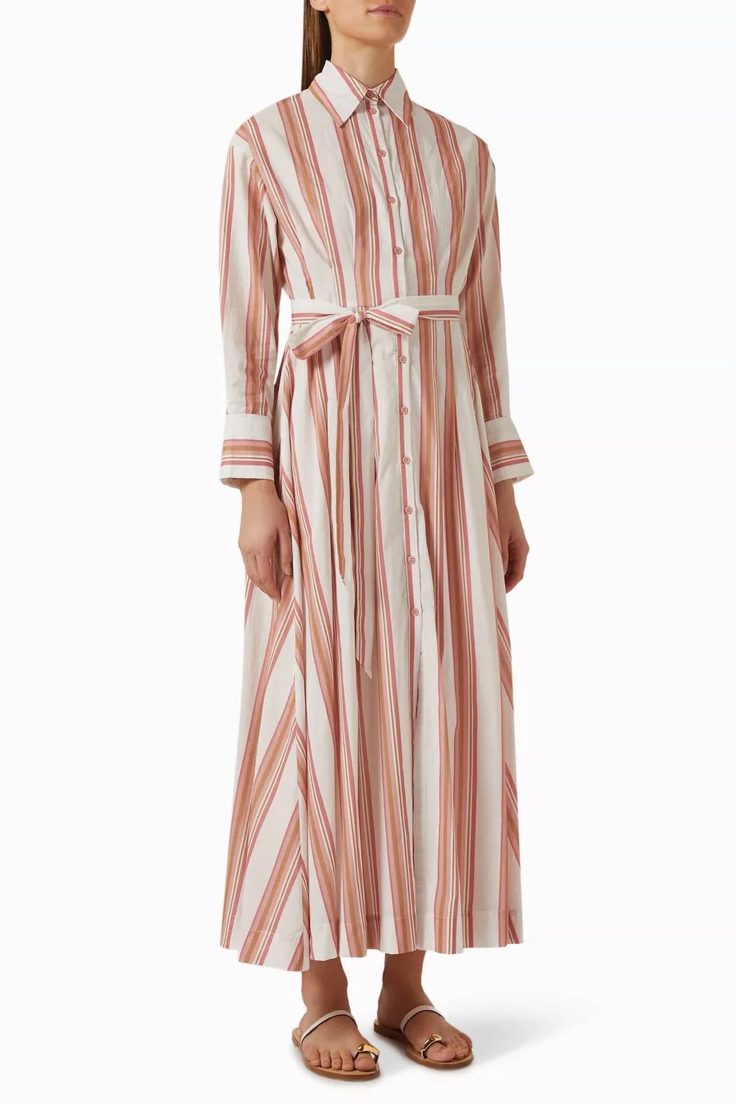 Aston Studio - Arlet Stripe Shirt Dress
