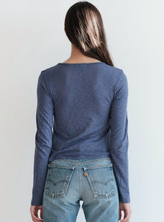 Stateside - Supima Long Sleeve Ruched Tee