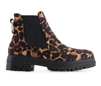 Andrea - Women's Animal Print Chelsea Boots