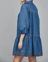 Fate - Women's Denim Bow Dress