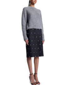 A.L.C. - Frankie Wool Cashmere Embellished Sweater