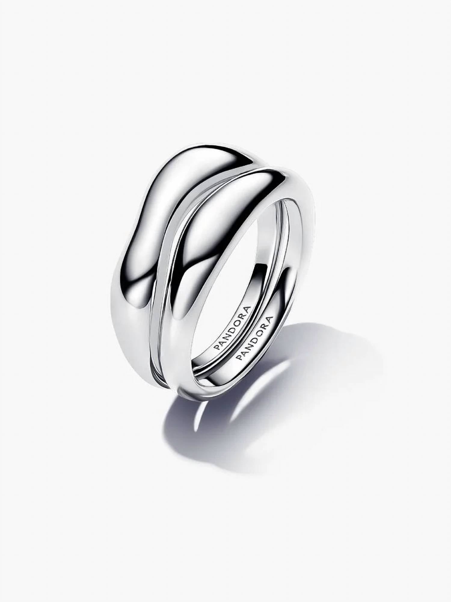 Pandora - Organically Shaped Stacking Rings 8.5