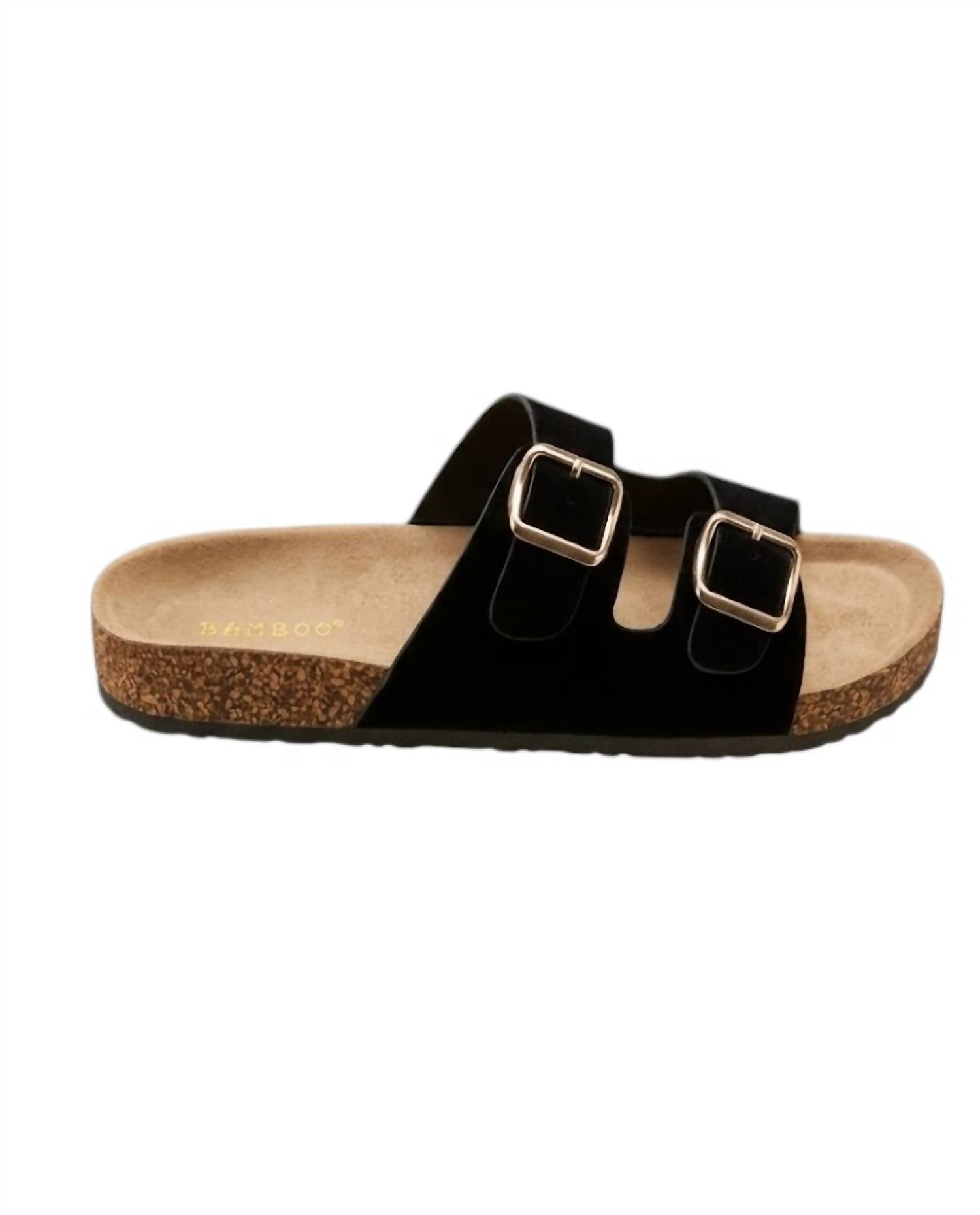 Bamboo Women's Day Out Sandal in black - women's sandal