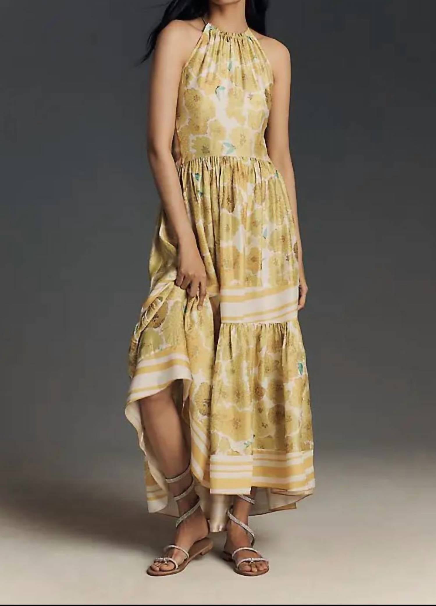 Hope for Flowers High Low Halter Maxi Dress in multicolor - women's dress