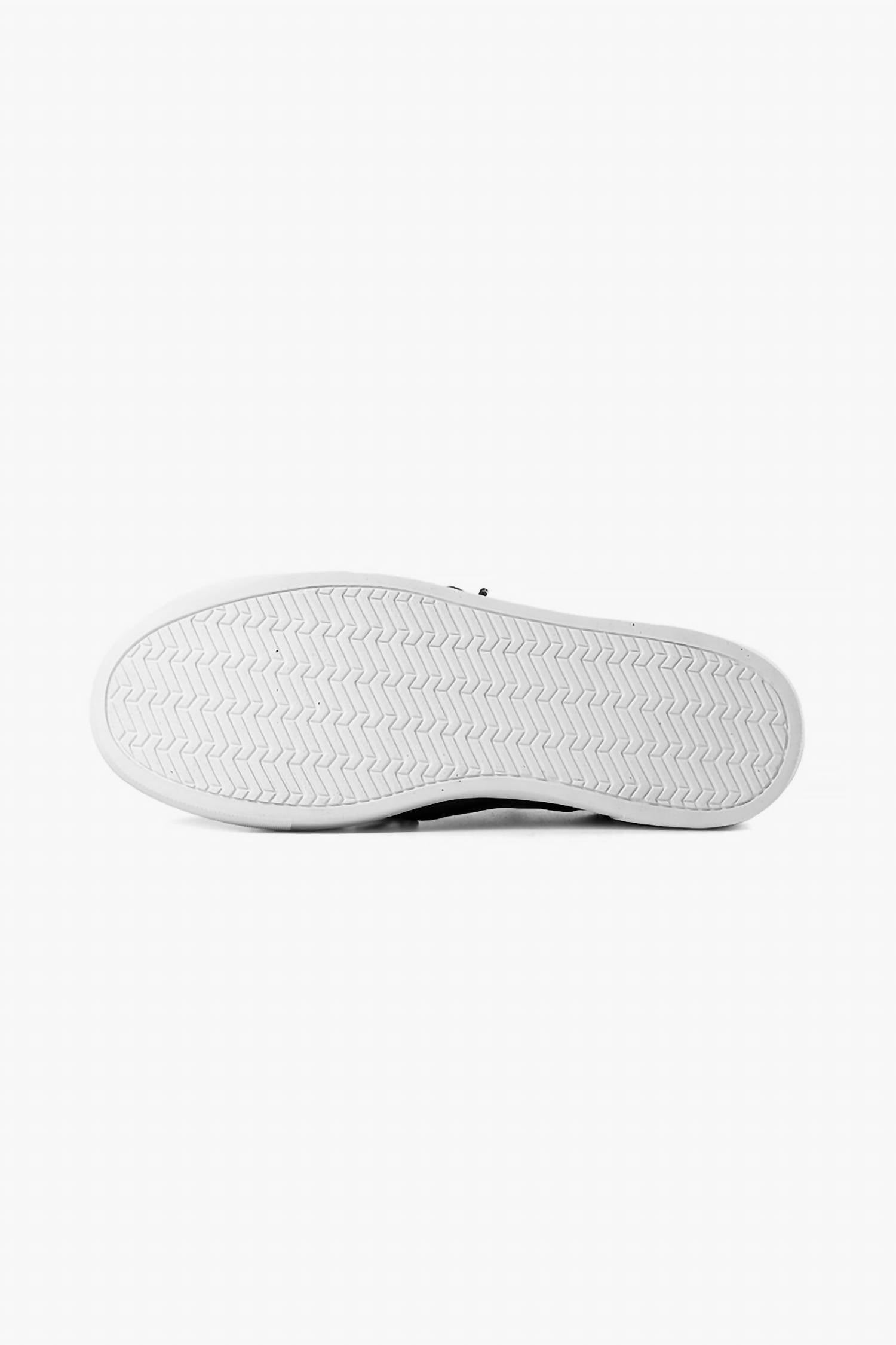 All Black - Women's Gathered Sneak Slip On Shoes
