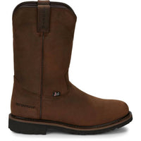 Justin Boots Men's Drywall Waterproof Boots in whiskey - men's boots - detail view