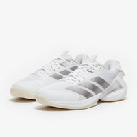 adidas Women's Adizero Ubersonic 5 Tennis Shoes in white silver - women's shoe - alternate view