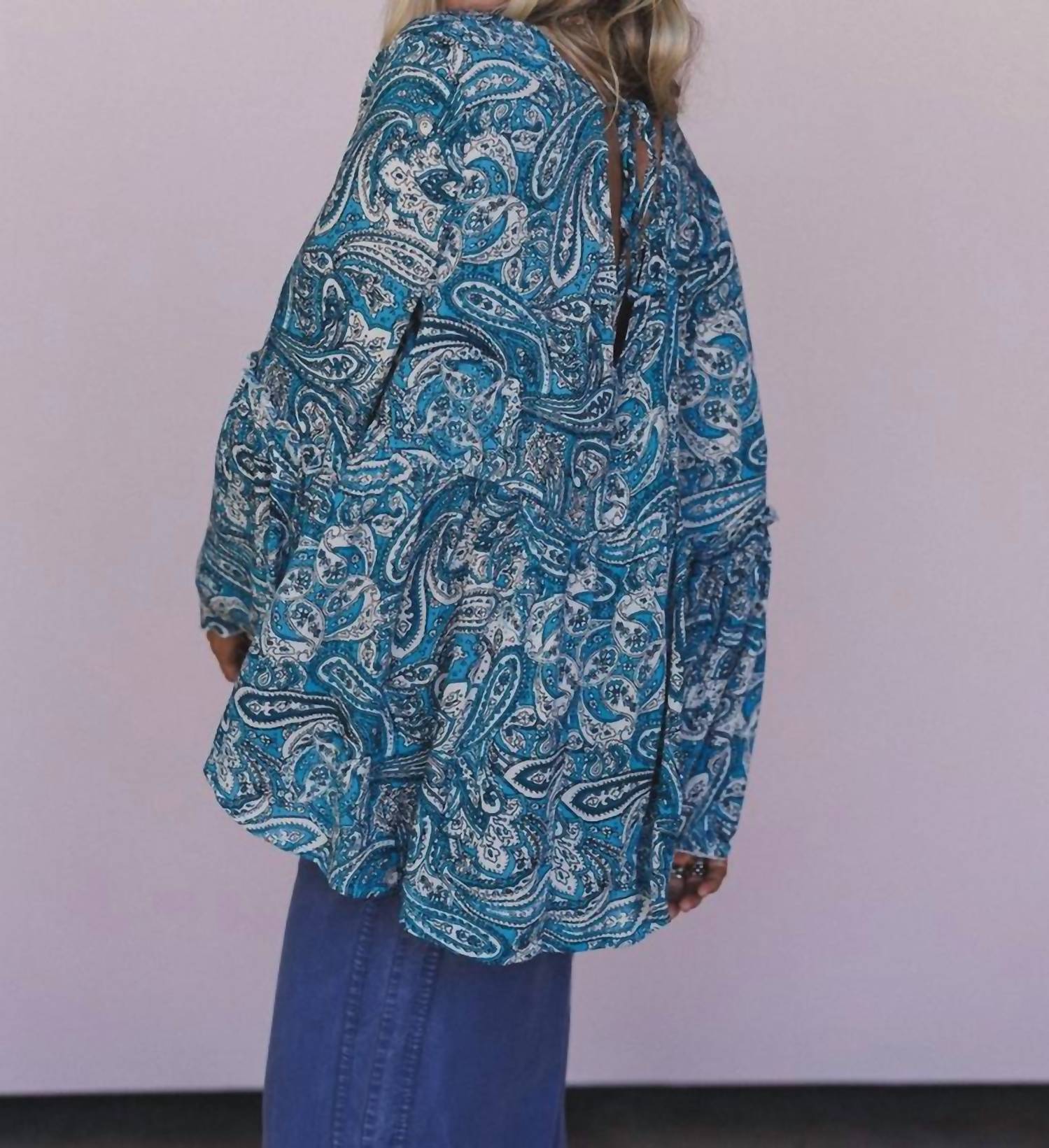 Three Bird Nest - Brea Paisley Print Top