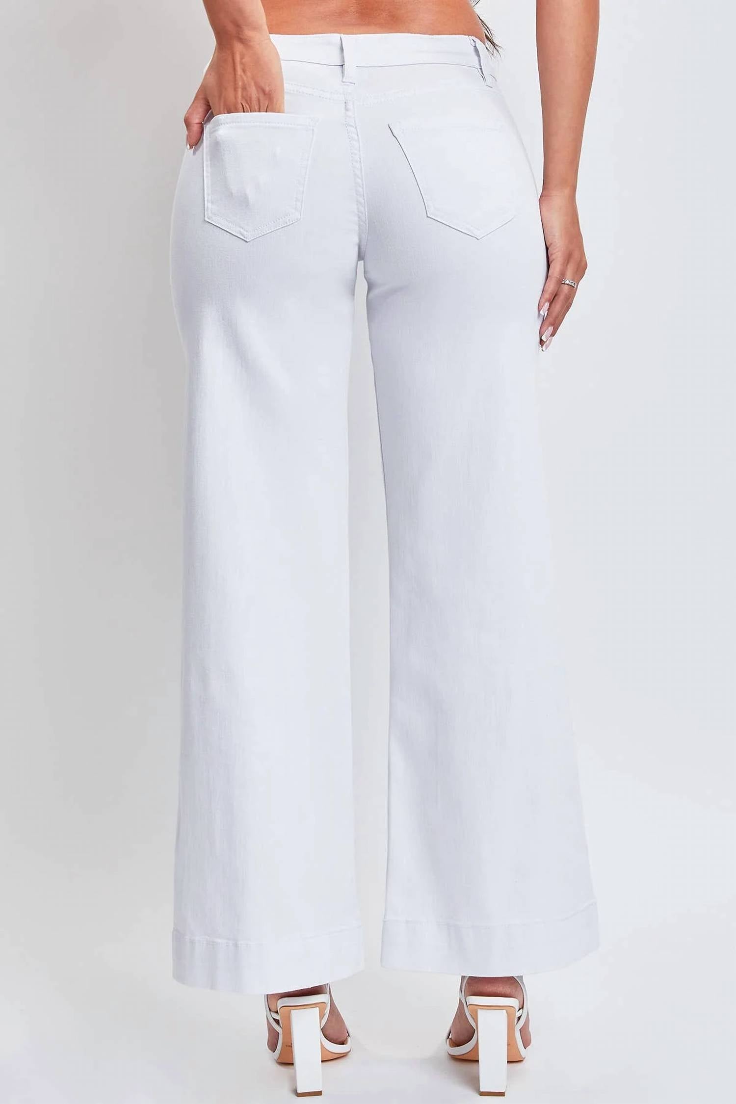 Ymi - Low Rise Wide Leg Jean