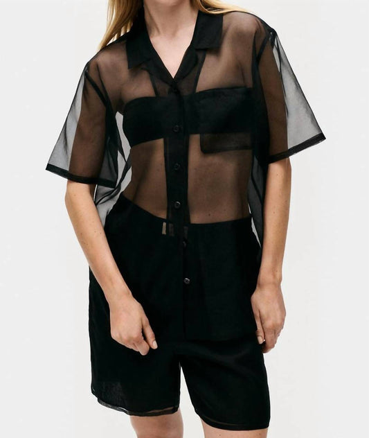 Silk Laundry - Organza Camp Shirt