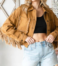 Oli & Hali - Fringe Twill Concert Jacket