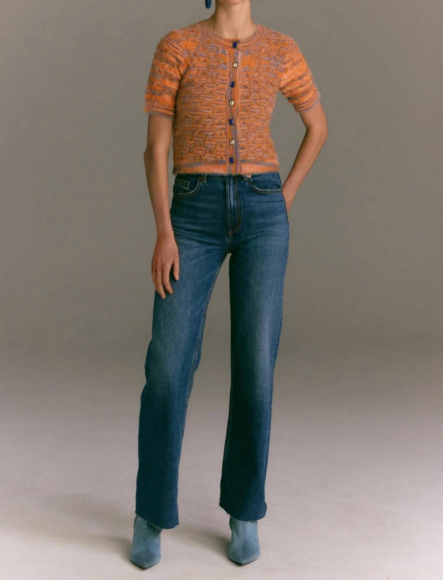 Allison New York - Fuzzy Effie Cardigan