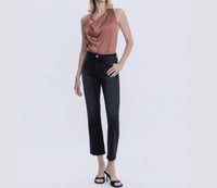 Flying Monkey - Brooke Mid Rise Straight Denim Jeans