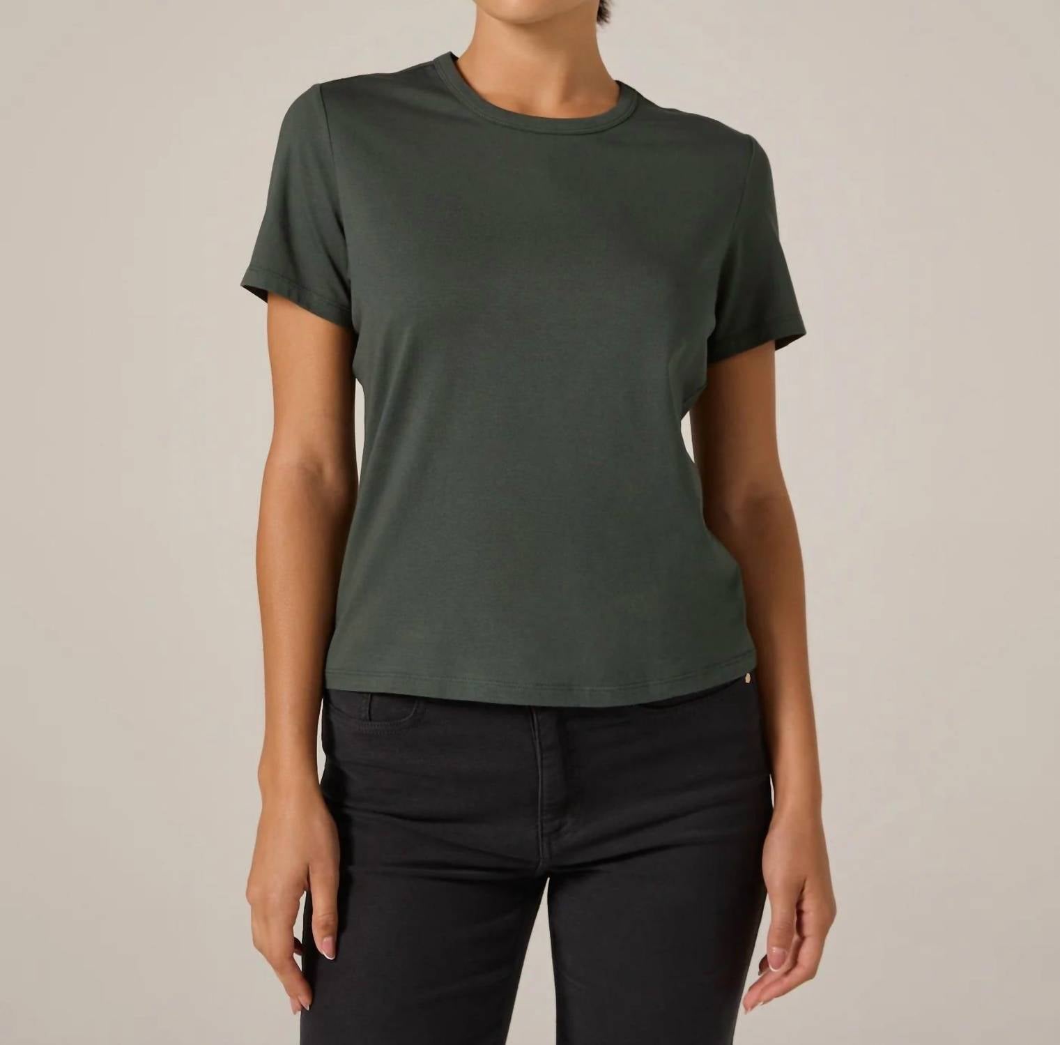 7Diamonds Modal Classic Tee in emerald - women's t-shirt