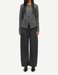 SAMSOE Salula Jacket in dark grey - women's jacket - detail view