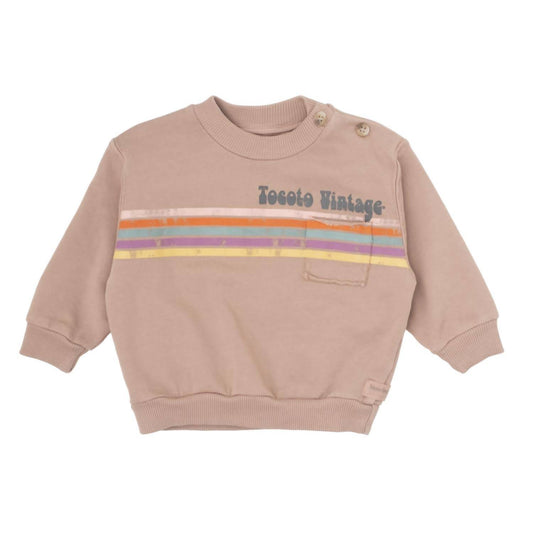 Tocoto Vintage - Girls "Lines" Sweatshirt