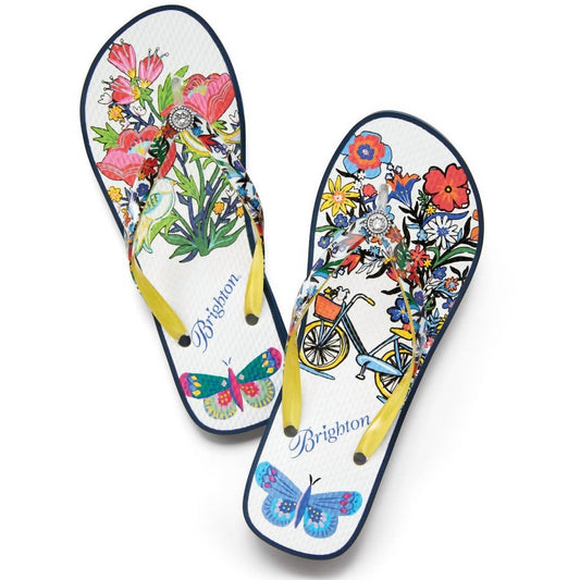 Brighton - Sunny Skinny Strap Platform Flip Flops