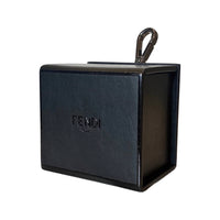 Fendi - Women's Roma Mini Box Leather Key Ring Charm