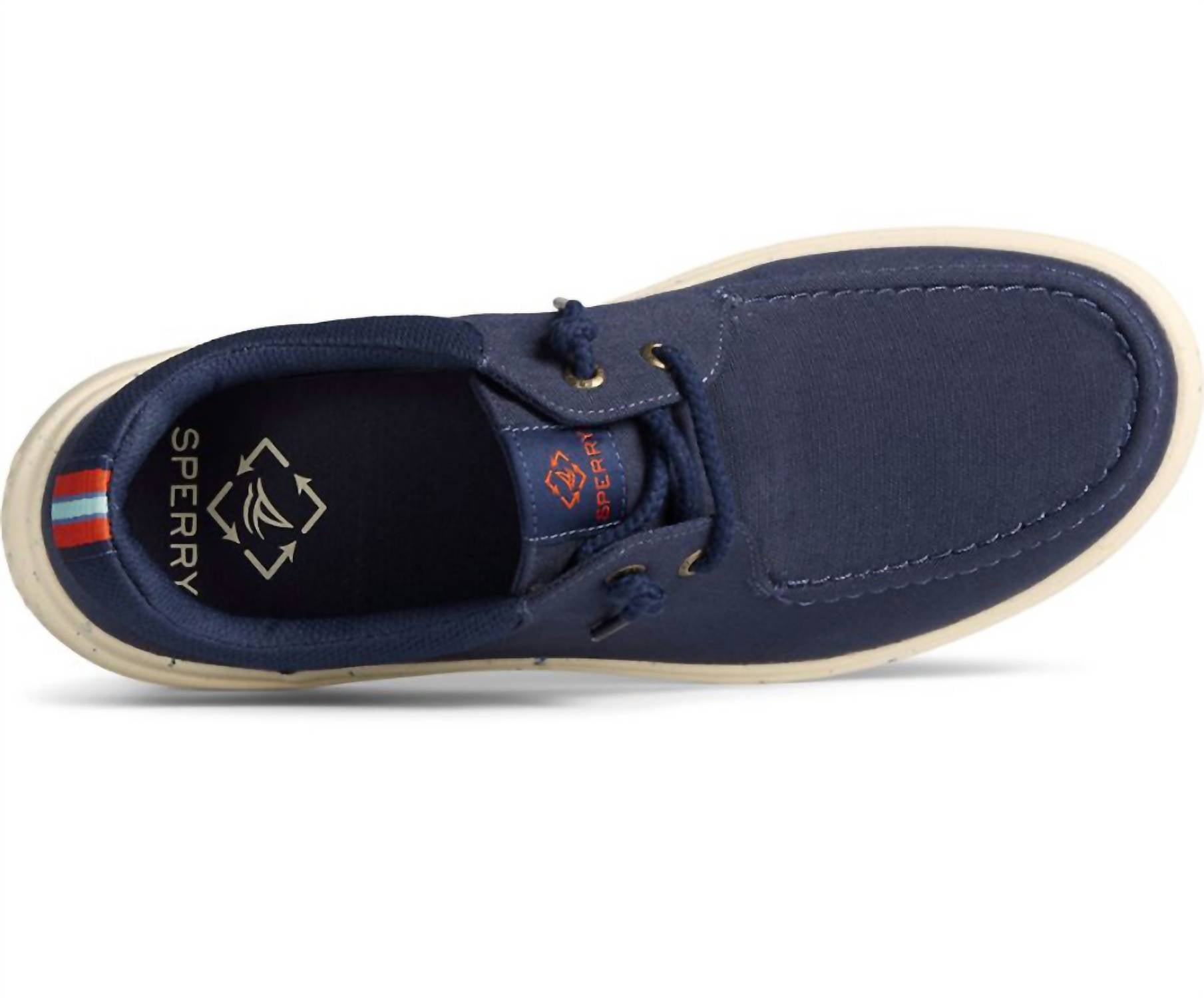 Sperry Men'scaptain's Moc Seacycled Shoes in navy - men's sneaker - alternate view