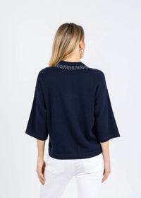 Autumn Cashmere - Boxy Cashmere Jewel Trim Sweater