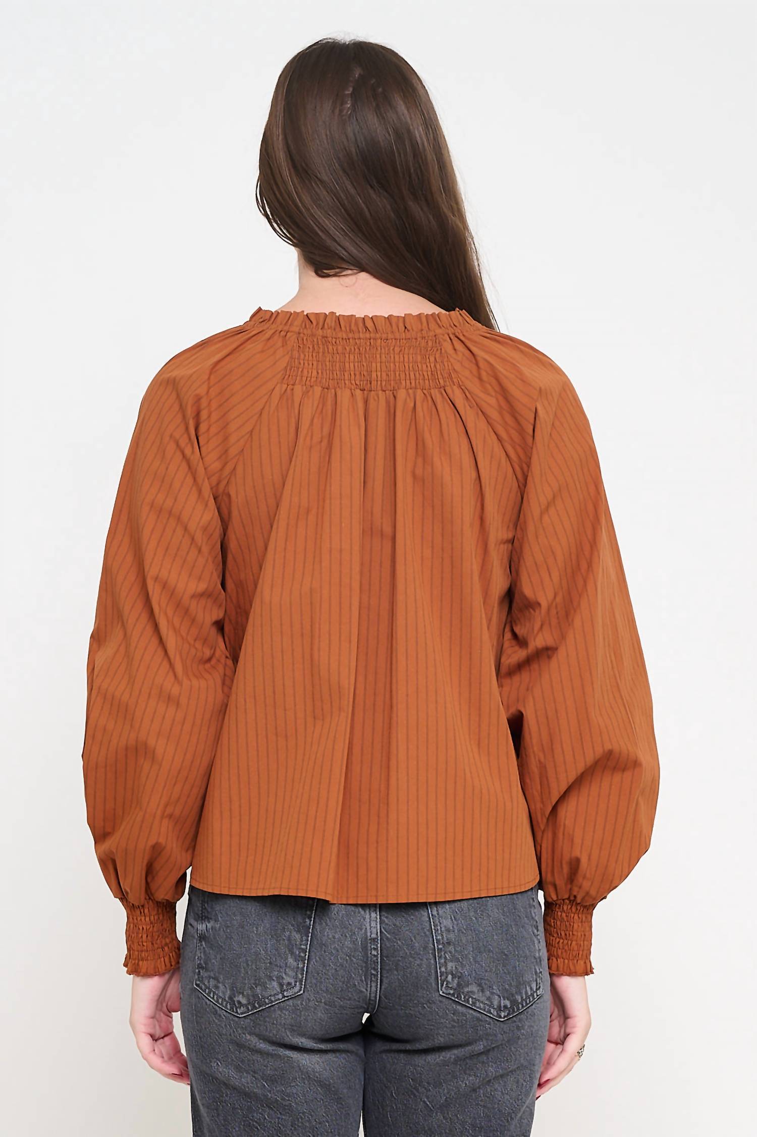 Meet Me In Santorini - Brooklyn Ridge Blouse