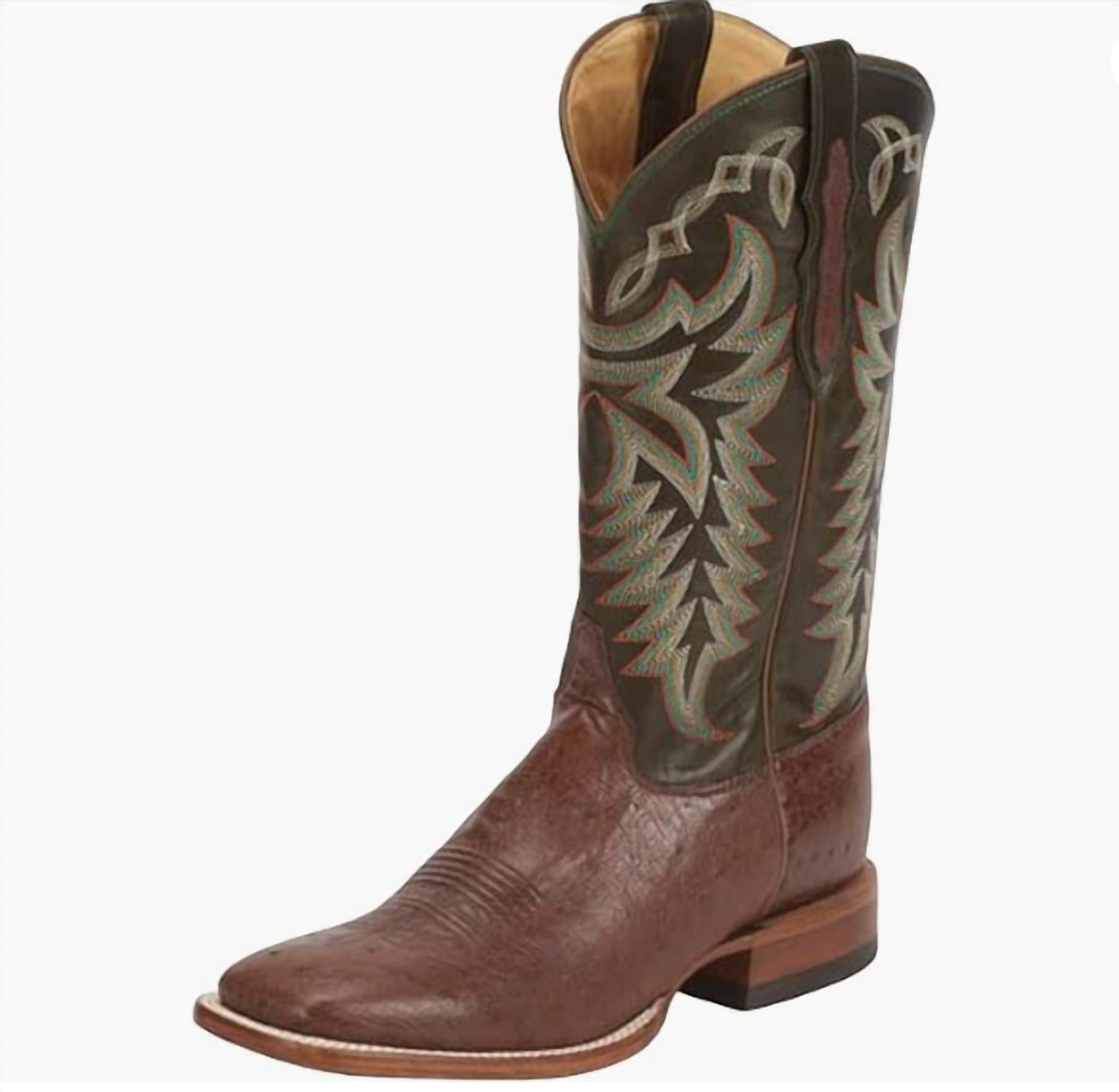 Justin & Taylor - Men's Pascoe Kango Smooth Ostrich Western Boot