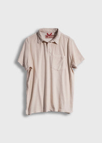 Iron & Resin Men's Terry Polo in natural - men's shirt