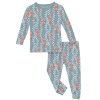 Kickee - Print Long Sleeve Pajama Set