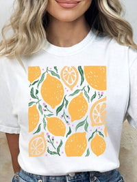 Kissed Apparel - Whimsical Lemon Graphic Tee
