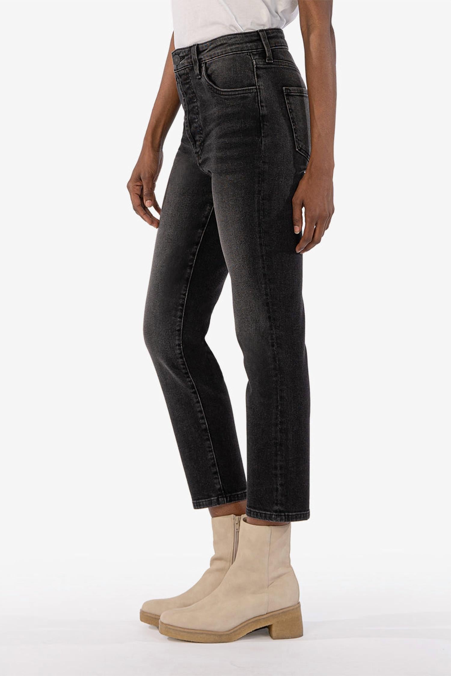 Kut From The Kloth - Rosa High Rise Vintage Crop Straight Leg Jean