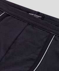 Ron Dorff Boxer Briefs With Piping in navy - men's item - view 4