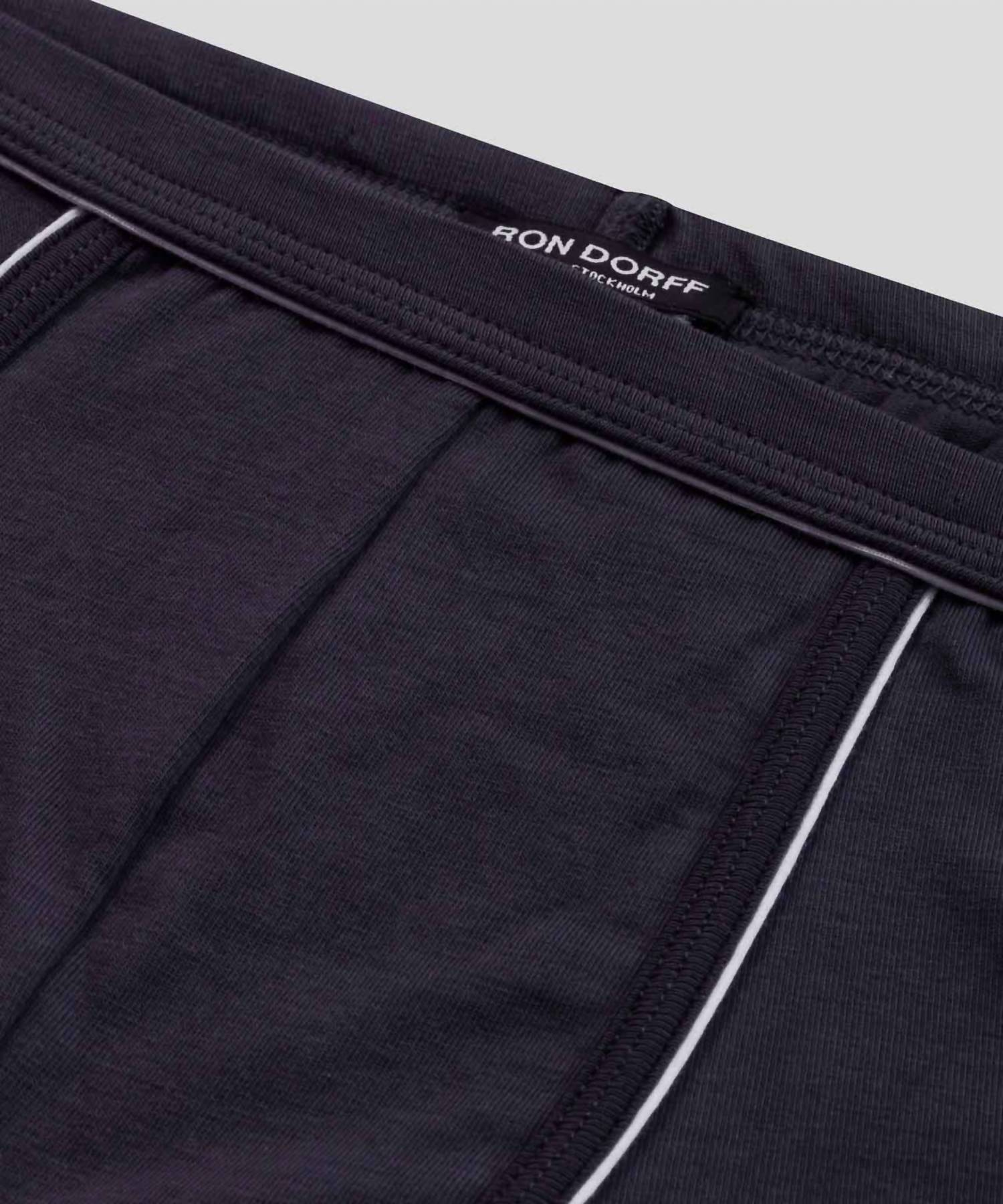 Ron Dorff Boxer Briefs With Piping in navy - men's item - view 4