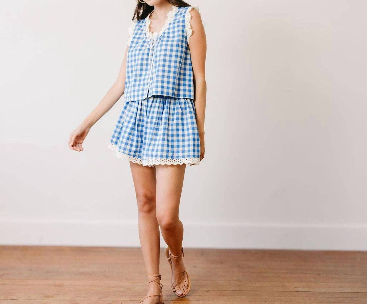 Sunshine Tienda - Willa Eyelet Lace Trim Short