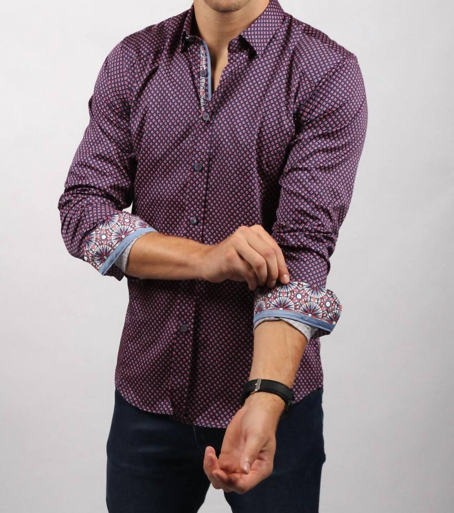 Eight X - Digital pattern Button Down Shirt
