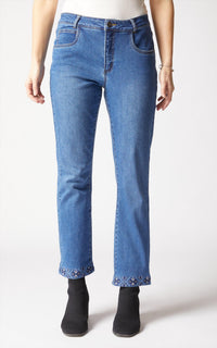 Habitat - Stretch Slim Ankle Embroidered Jean