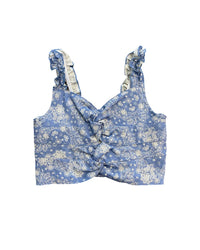 Flowers By Zoe - Girls Bandana Keyhole Front Crop Top